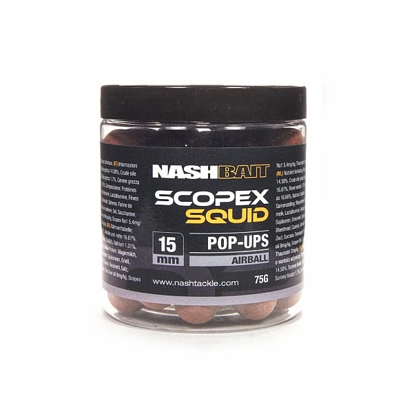 NEW Nash Scopex Squid Pop Ups 15 мм / 75 г