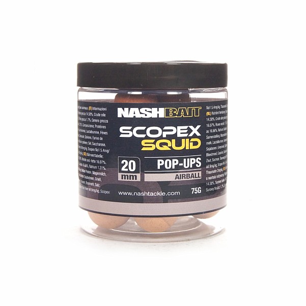NEW Nash Scopex Squid Pop Upsrozmiar 20 mm / 75g - MPN: B6827 - EAN: 5055108868279