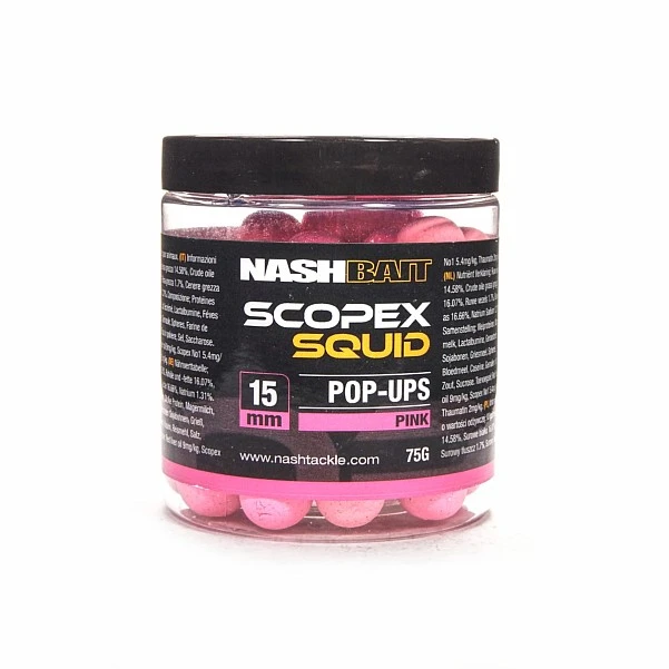 Nash Pop Ups Pink - Scopex Squid  15 мм / 75 г