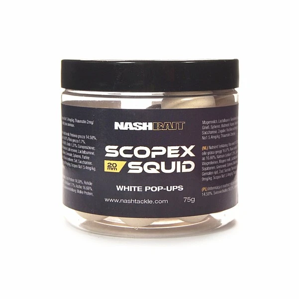 Nash Pop Ups White - Scopex Squid  20 мм / 75г