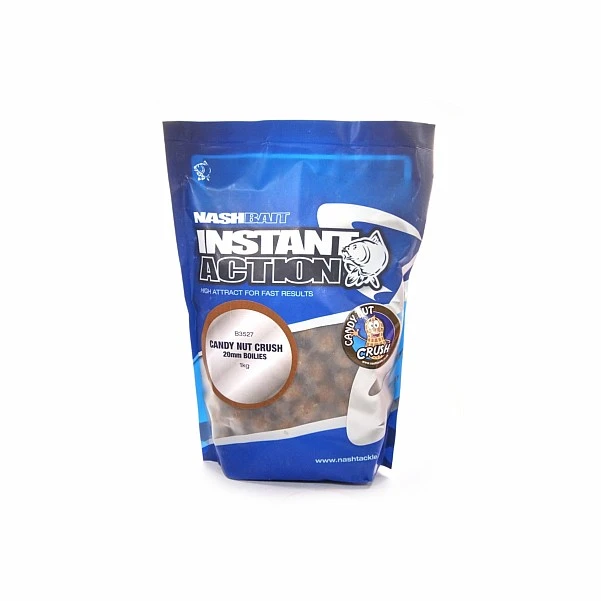 NEW Nash Instant Action Boilies Candy Nut Crush 1 kg 20 mm / 1kg