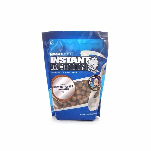 NEW Nash Instant Action Boilies Candy Nut Crush 1 kg 12 mm / 1kg