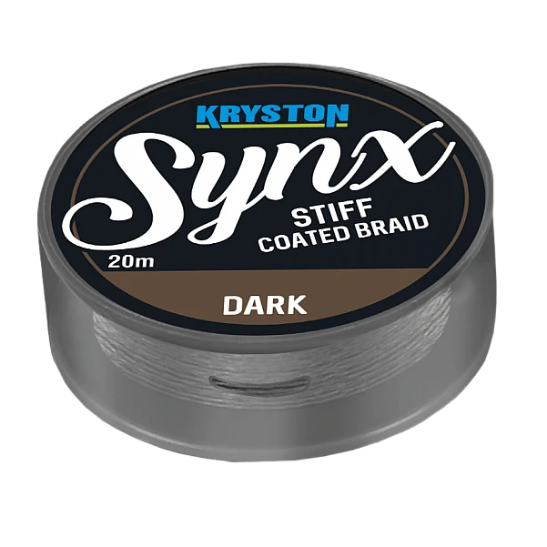 Kryston Synx Stiff Coated Braid 20 lb / Dark Silt