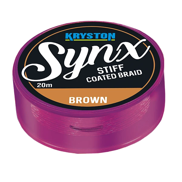 Kryston Synx Stiff Coated Braid 30 lb / Gravel Brown