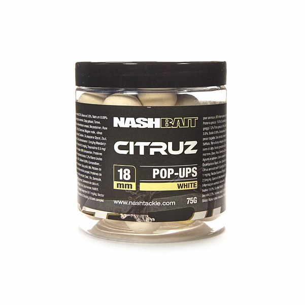 Nash Pop-up White - Citruzsize 18 mm / 75g - MPN: B2153 - EAN: 5055108821533
