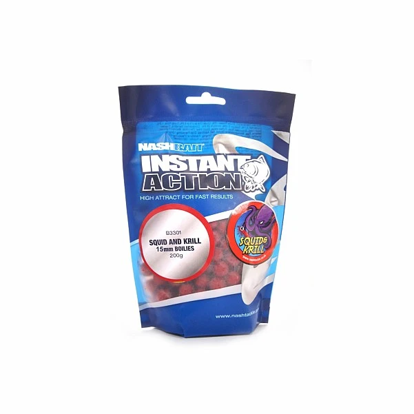 NEW Nash Instant Action Squid & Krill Bottom Bait 200g 15 мм / 200 г