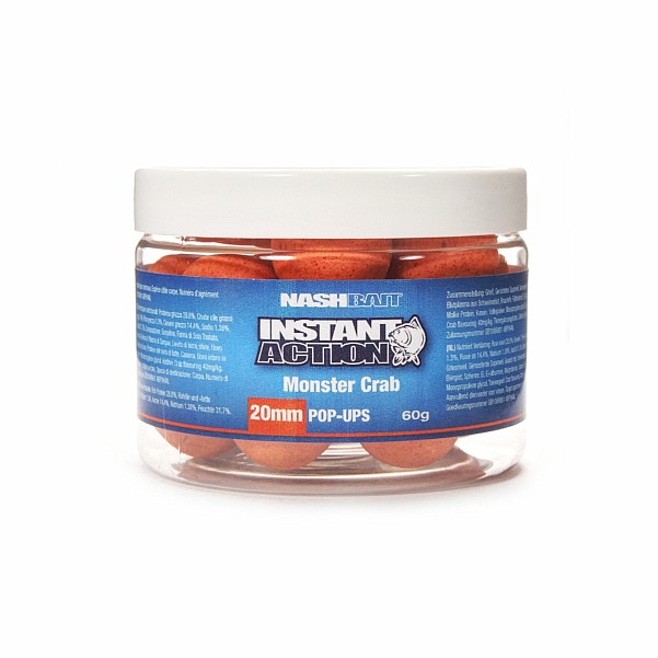 NEW Nash Instant Action Monster Crab Pop-uprozmiar 20 mm / 60g - MPN: B3458 - EAN: 5055108834588