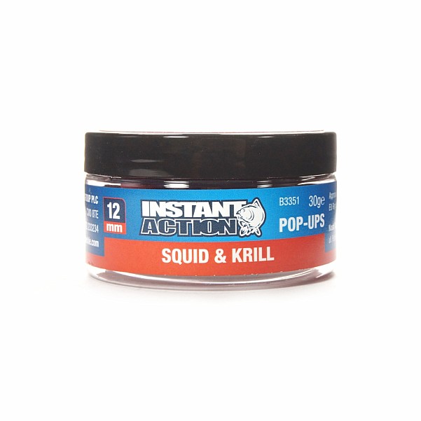 NEW Nash Instant Action Squid & Krill Pop-uprozmiar 12 mm / 30g - MPN: B3351 - EAN: 5055108833512