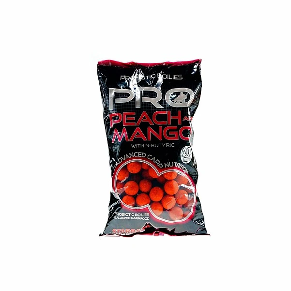 NEW Starbaits Probiotic Boilies - Peach & Mango 20 mm /1kg