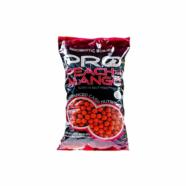 NEW Starbaits Probiotic Boilies - Peach & Mango 14 mm /2,5kg