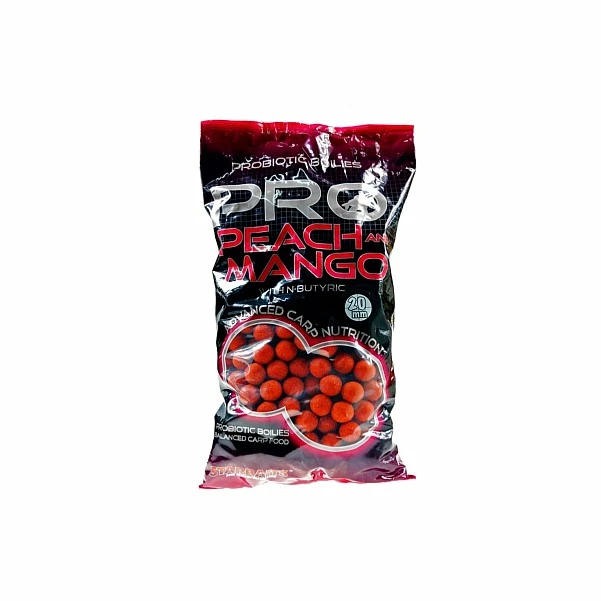 NEW Starbaits Probiotic Boilies - Peach & Mango 20 mm /2,5kg