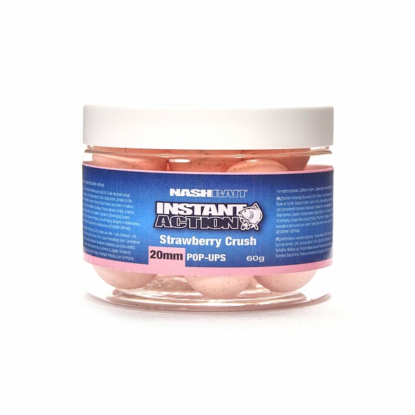 NEW Nash Instant Action Strawberry Crush Pop-uprozmiar 20 mm / 60g - MPN: B3477 - EAN: 5055108834779