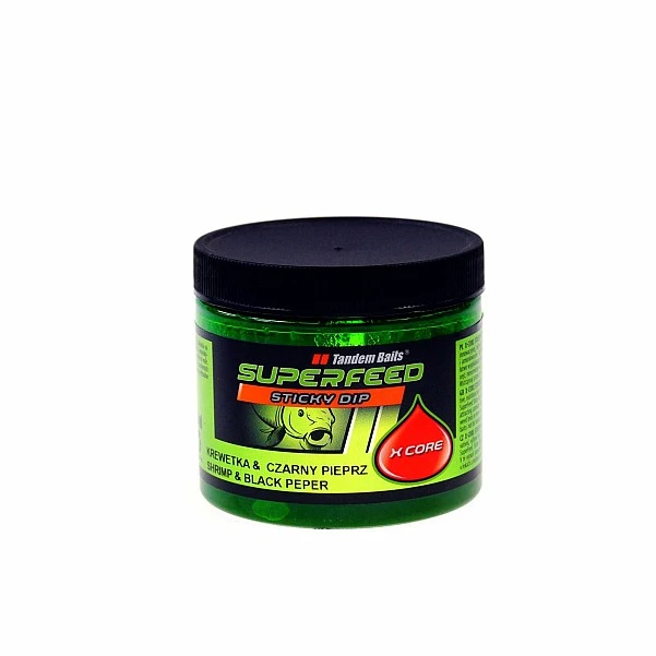 TandemBaits SuperFeed X Core Sticky Dip Krewetka i Czarny Pieprz 100 мл