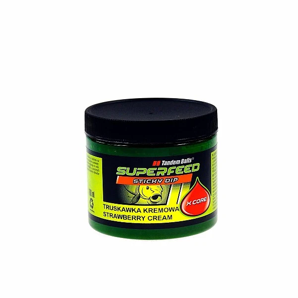 TandemBaits SuperFeed X Core Sticky Dip Truskawka Kremowa 100ml