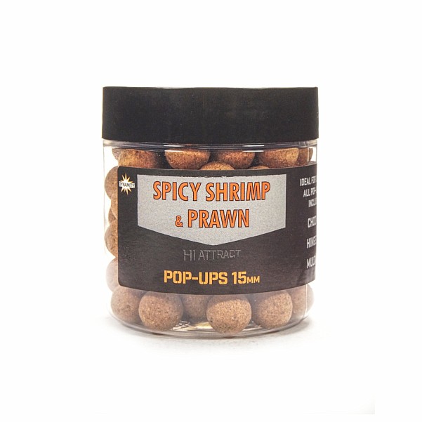 DynamiteBaits Foodbait Pop-Ups - Spicy Shrimp & Prawnvelikost 15mm - MPN: DY976 - EAN: 5031745216277