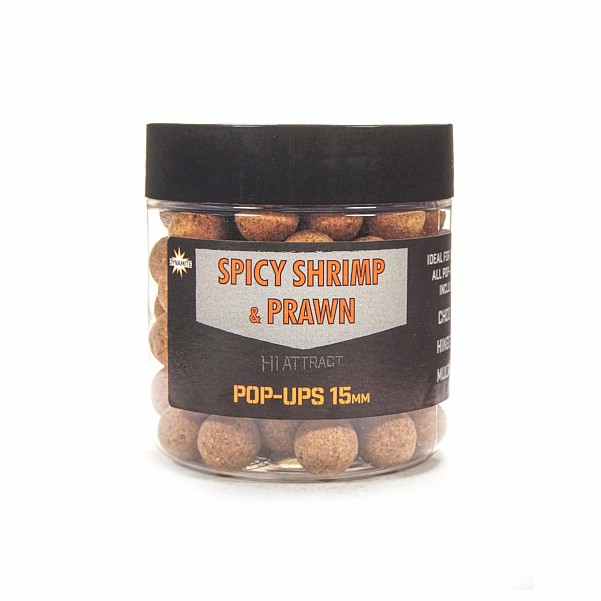 DynamiteBaits Foodbait Pop-Ups - Spicy Shrimp & Prawnsize 15mm - MPN: DY976 - EAN: 5031745216277