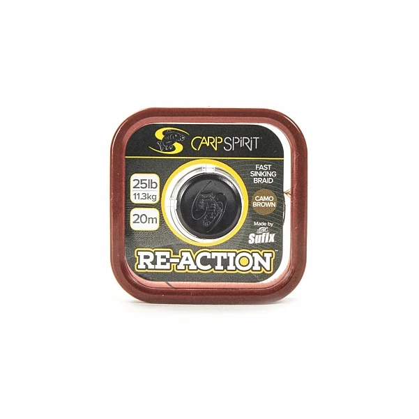 Carp Spirit Reaction Camo Braid 25lb (11,3kg) / Brown