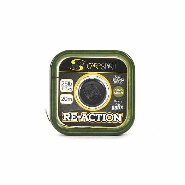 Carp Spirit Reaction Camo Braid 25lb (11,3kg) / Green