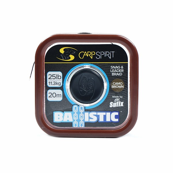 Carp Spirit Ballistic Braidmodello 25lb (11,3kg) / Marrone Camo - MPN: ACS640036 - EAN: 3422993037158
