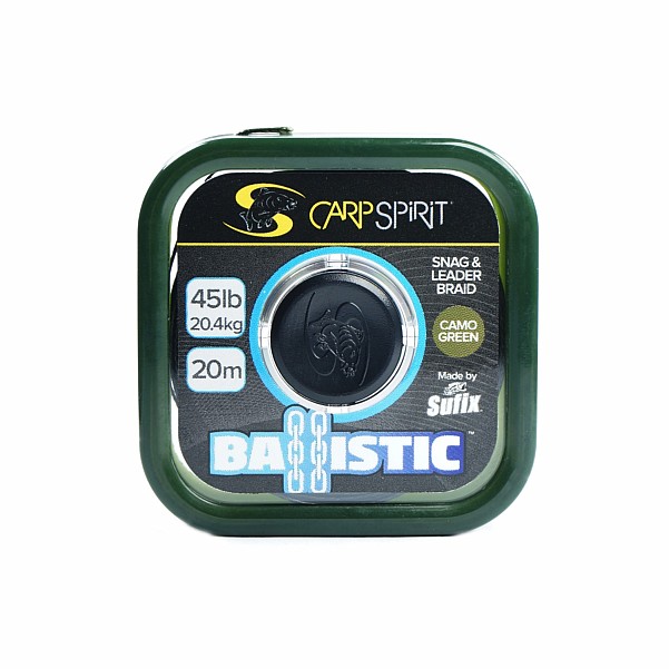 Carp Spirit Ballistic Braidwytrzymałość/kolor 45lb (20,4kg) / Camo Green - MPN: ACS640035 - EAN: 3422993037141