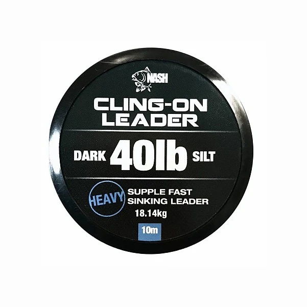 Nash Cling-On Leader Silt - negro 40lb