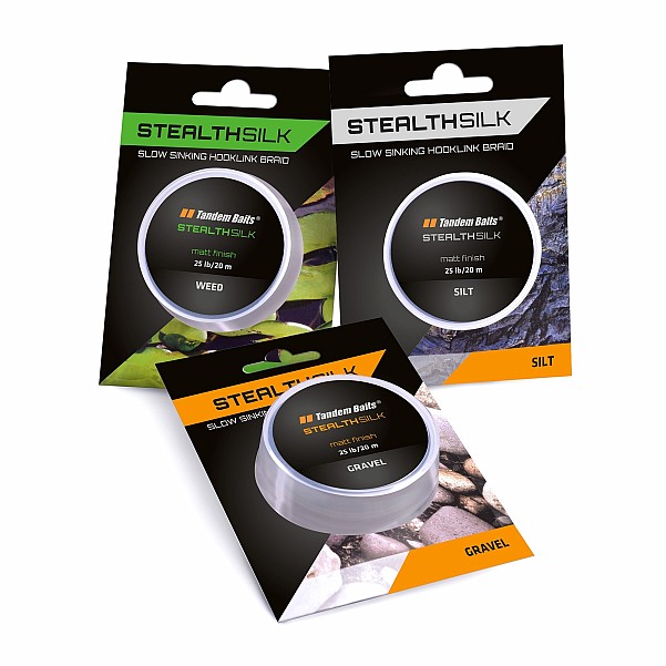 TandemBaits Stealth Silk Hooklink BraidFarbe Schlamm - MPN: 30276 - EAN: 5907666653661