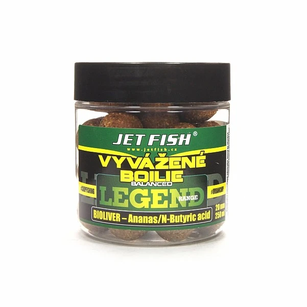 Jetfish Legend Balanced Boilies Bioliver - Pineapple / N-Butyric Acid 20mm