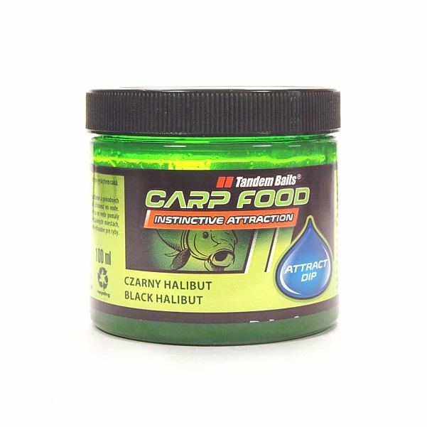 TandemBaits Carp Food Attract Dip  - Чорний Галібут 100 мл
