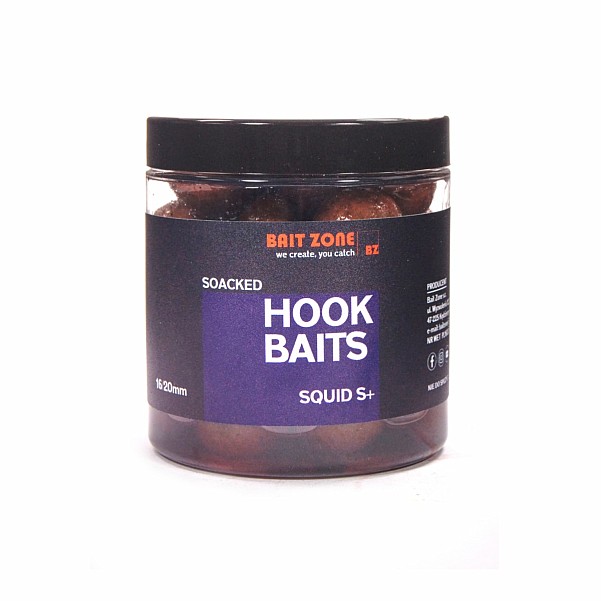 Bait Zone Hookbaits Squid S+rozmiar mix 16/20mm - MPN: BZHBS - EAN: 2000000459684
