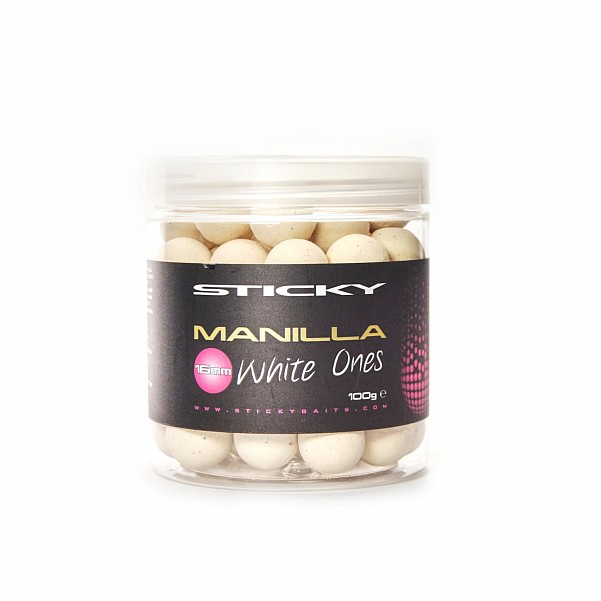 StickyBaits White Ones Pop Ups - Manilla dydis 16 mm - MPN: MPW16 - EAN: 5060333111854