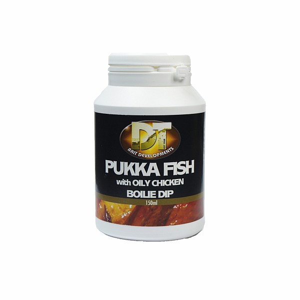 DT Baits Pukka Fish Oily Chicken Boilie Dip csomagolás 150ml - MPN: PFOCBD - EAN: 200000048273