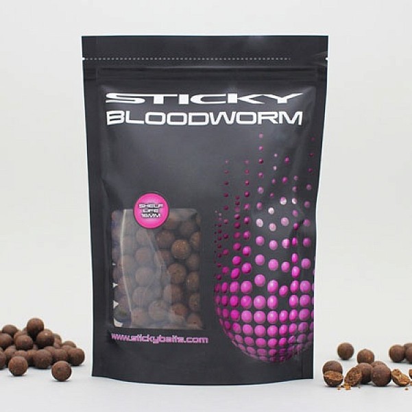 StickyBaits Shelf Life Boilies - Bloodworm tamaño 12 mm / 1kg - MPN: BLS12 - EAN: 5060333110864