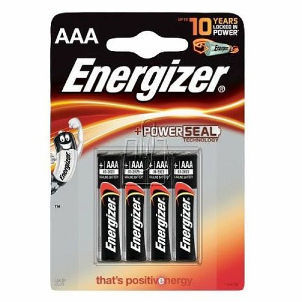 ENERGIZER Powerseal  - Batteria AAA Blister - 4 pezzi. - EAN: 7638900247893