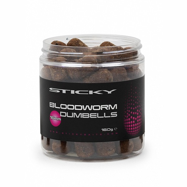 StickyBaits Dumbells - Bloodwormsize 16 mm - MPN: BLD16 - EAN: 5060333110130