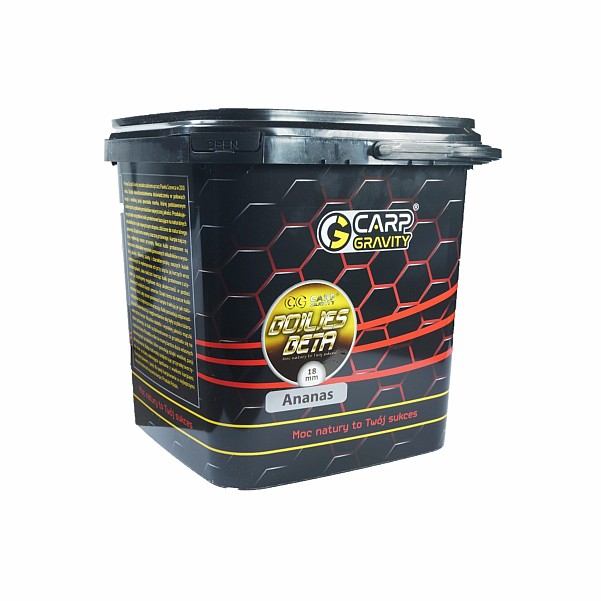 Carp Gravity Beta Natural Boilies - Ananasрозмір 18mm / 3kg - MPN: KZB006 - EAN: 200000050917