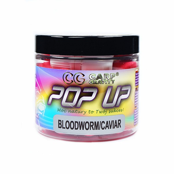 Carp Gravity Fluo Pop Up - Bloodworm Caviarrozmiar/opakowanie 15mm/ 200ml - MPN: PUF011 - EAN: 200000050573