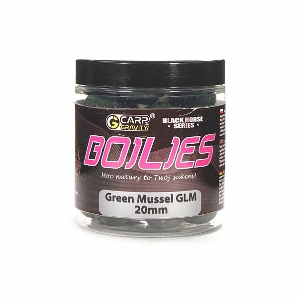 Carp Gravity Black Horse Series Hookbaits - Green Mussel GLM 20mm