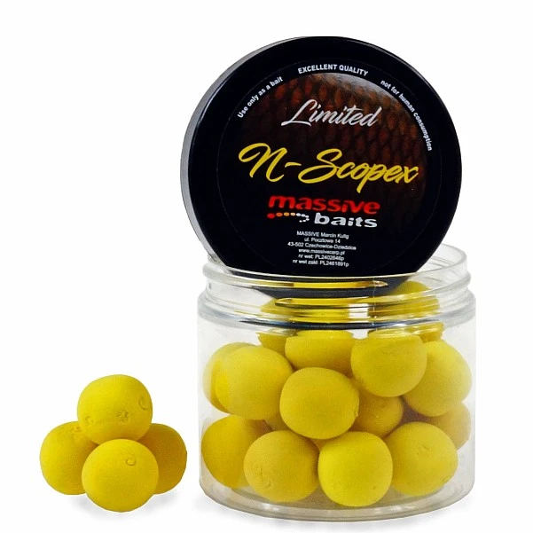MassiveBaits Custom Pop-Ups - N-Scopex 18 mm