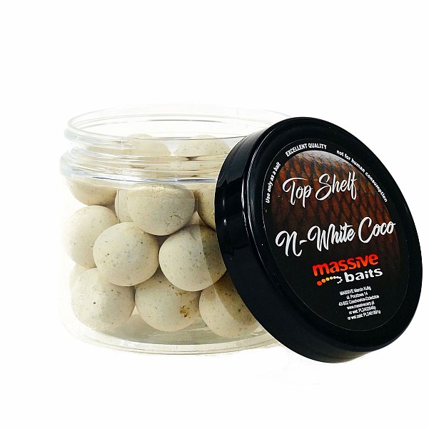 MassiveBaits Custom Pop-Ups N-White CocoGröße 18 mm - MPN: PU016 - EAN: 5901912665033