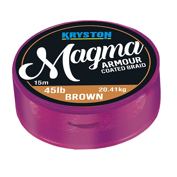 Kryston Magma Armour Coated Braid gravel / brown