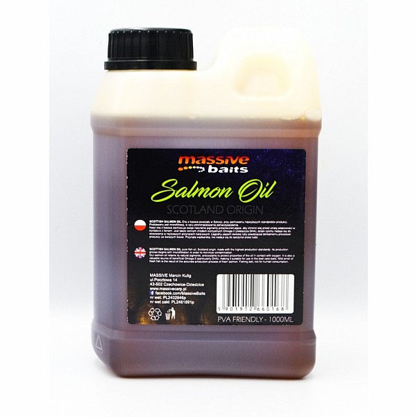 MassiveBaits Scottish Salmon OilVerpackung 1000 ml - MPN: LQ010 - EAN: 5901912660168