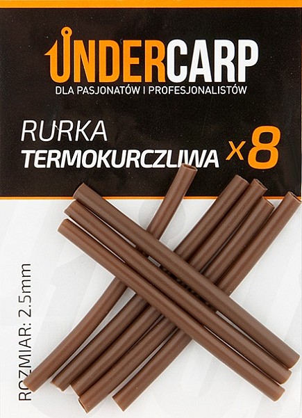 UnderCarp - Tubo termorretráctiltamaño marrón / 2,5 mm - MPN: UC180 - EAN: 5905279471146