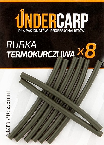 UnderCarp - Tubo termoretraibilemisurare verde / 2,5 mm - MPN: UC182 - EAN: 5902721600062