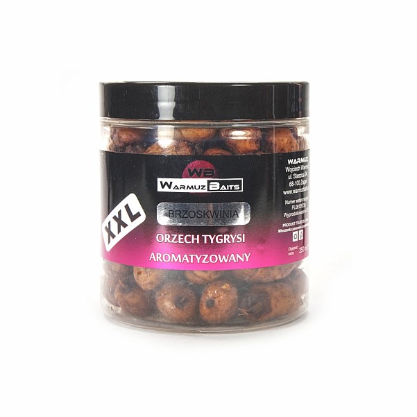 WarmuzBaits - Noix Tigre XXL Aromatisées à la Pêcheemballage 250 ml - MPN: 66975 - EAN: 5902537372924