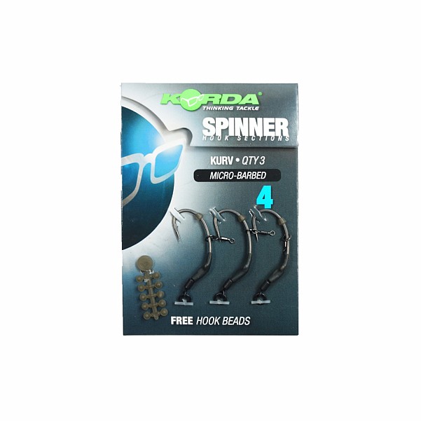 Korda Spinner Hook Sections Kurvrozmiar 4 - MPN: KCR130 - EAN: 5060461128281