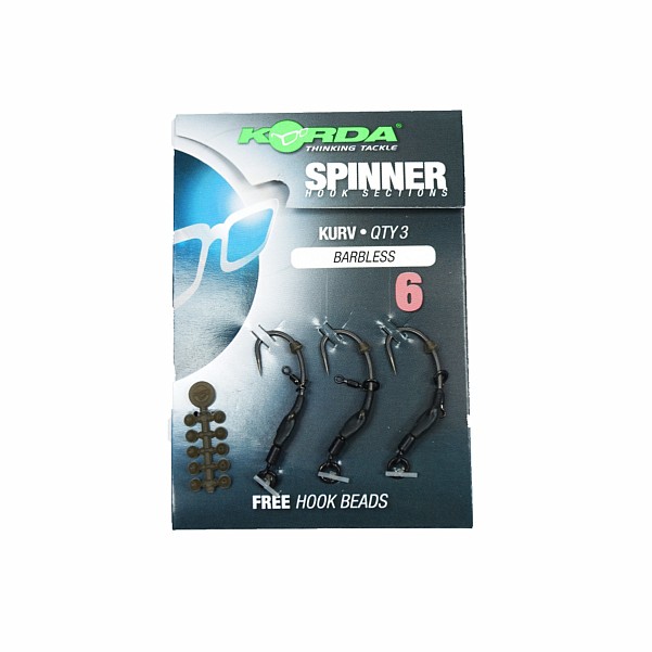 Korda Spinner Hook Sections Kurv Barblessrozmiar 6 bezzadziorowe - MPN: KCR133 - EAN: 5060461128342