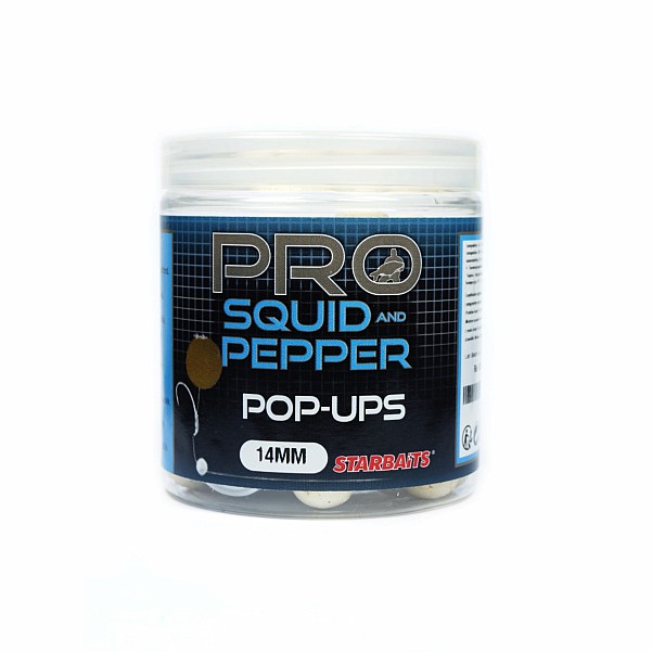 NEW Starbaits Pro Squid and Pepper Pop Ups tamaño 14 mm - MPN: 63295 - EAN: 3297830632953