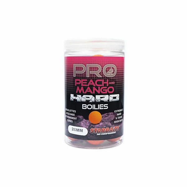 Starbaits Probiotic Hard Boilies - Peach and Mango 20mm