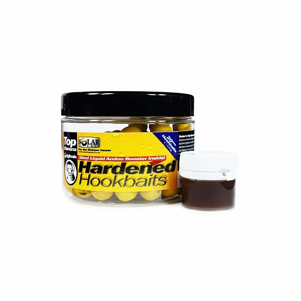 NEW SOLAR Top Banana Hardened Hookbaits + Amino Liquid   20 mm