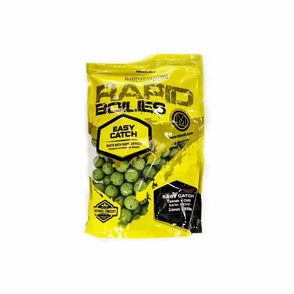 Mivardi Rapid Boilies Easy Catch - Garlic & Chilli 24 мм / 950 г